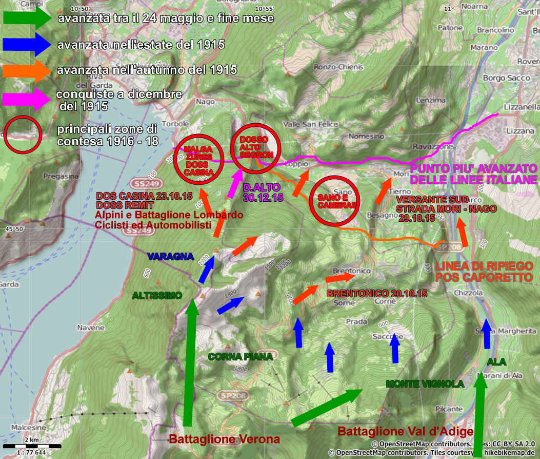 MAPPA OPERAZIONI MILITARI settore EST