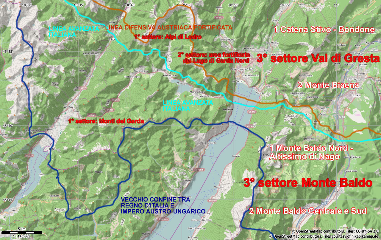 MAPPA MONTE BALDO E VAL DI GRESTA - 3 Settore